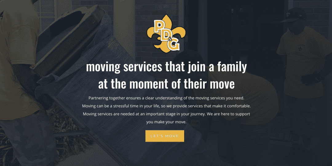 Great Web Design for Local Moving Company in Louisiana