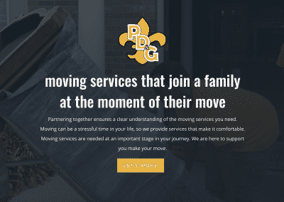 Great Web Design for Local Moving Company in Louisiana