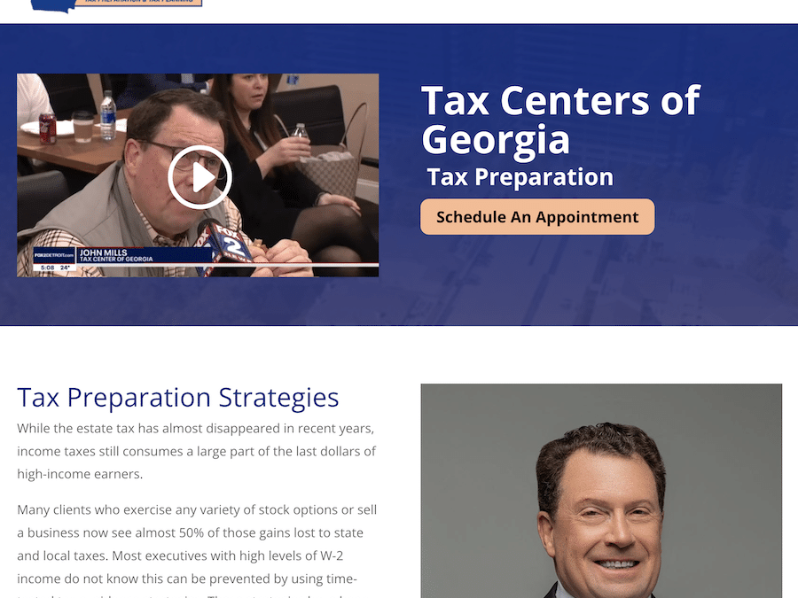 Atlanta Web Design For Tax Centers of Georgia