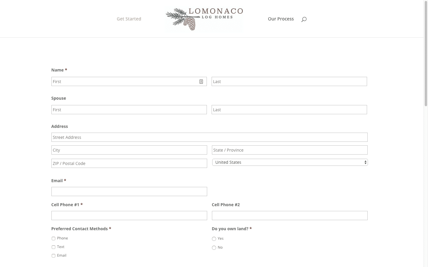 lead generation form