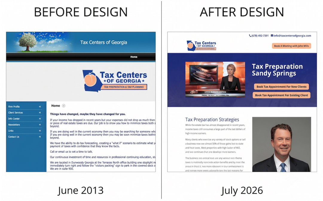 Atlanta Website Design For Tax Centers of Georgia